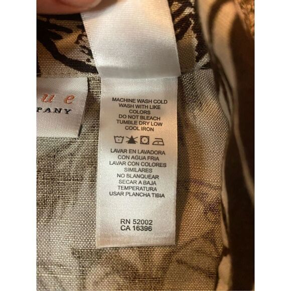 First Issue Womens Shirt Floral Print Button Down Long Sleeve Black Size Small - Picture 2 of 10